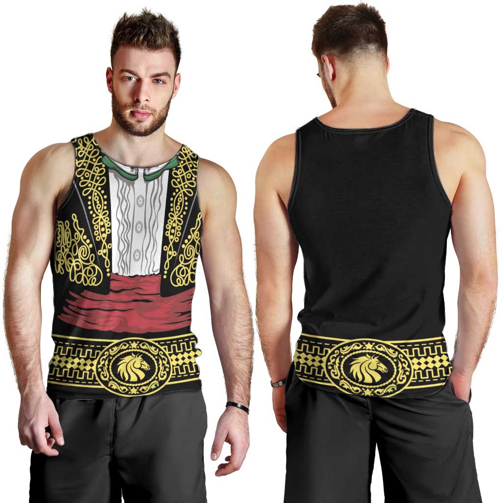 Mexican Charro Suit Stylized Men Tank Top Cinco de Mayo Costume