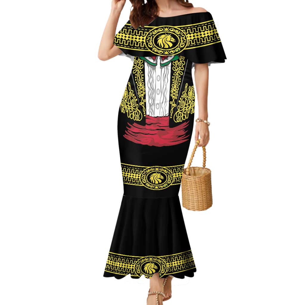 Mexican Charro Suit Stylized Mermaid Dress Cinco de Mayo Costume