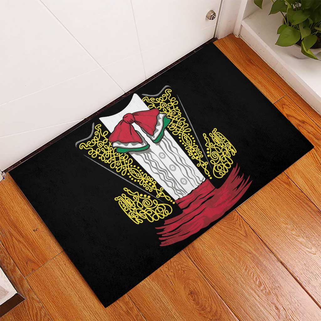 Mexican Charro Suit Stylized Rubber Doormat Cinco de Mayo Costume