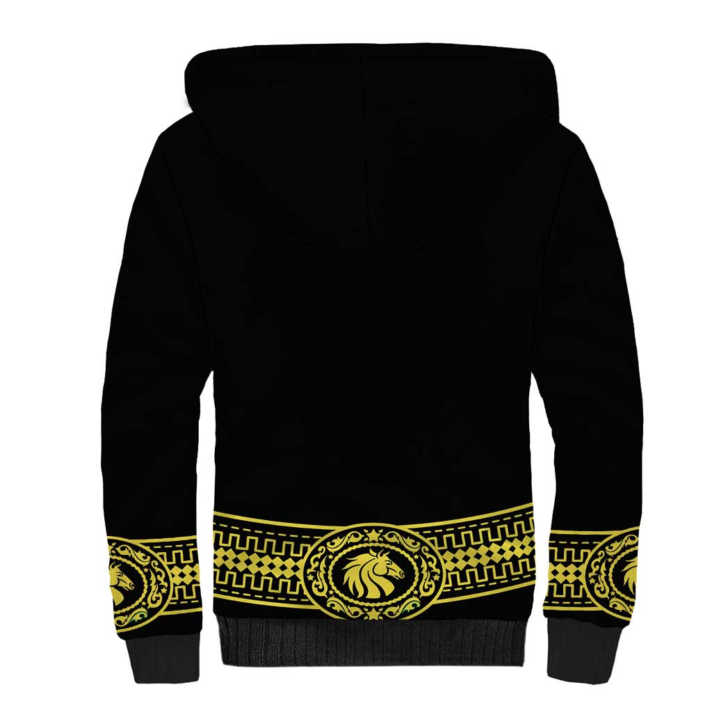 Mexican Charro Suit Stylized Sherpa Hoodie Cinco de Mayo Costume