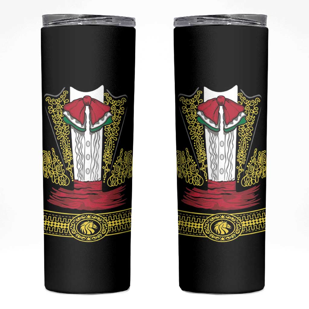 Mexican Charro Suit Stylized Skinny Tumbler Cinco de Mayo Costume