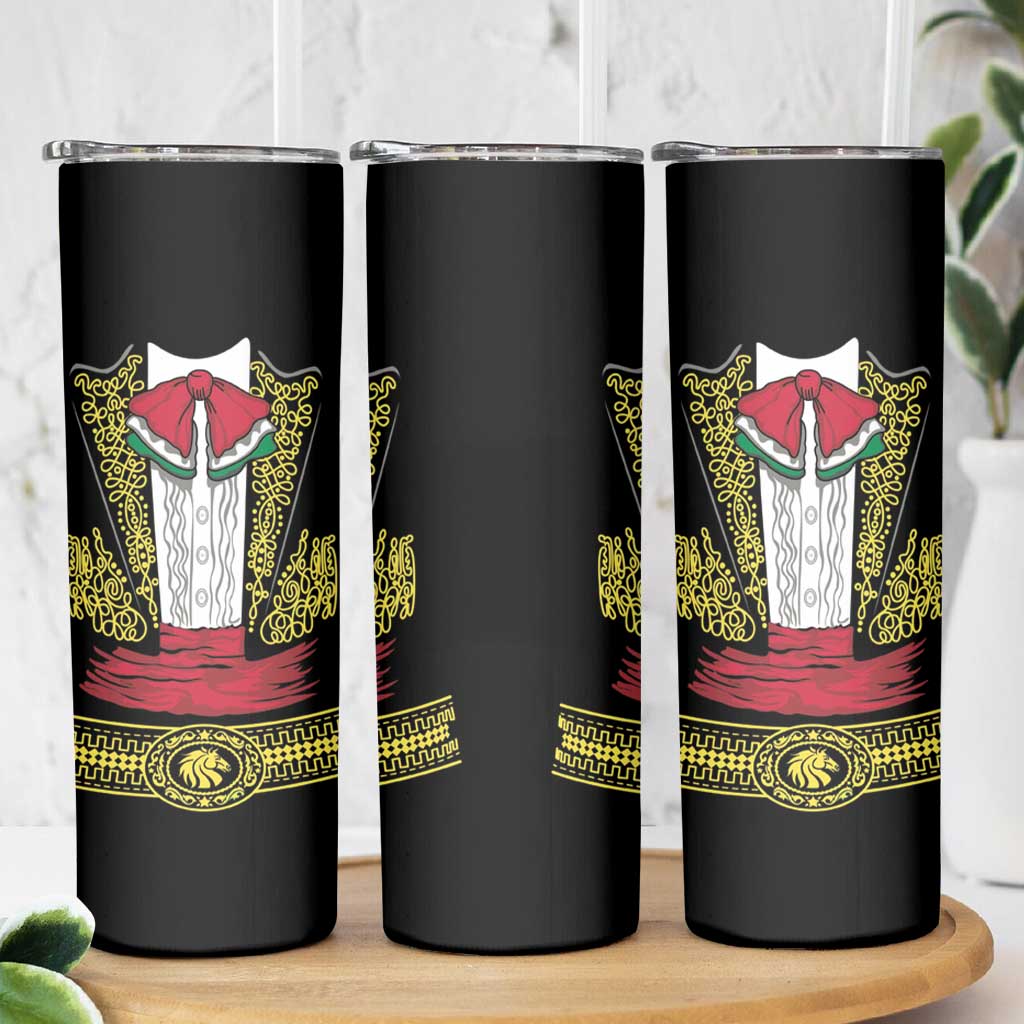 Mexican Charro Suit Stylized Skinny Tumbler Cinco de Mayo Costume