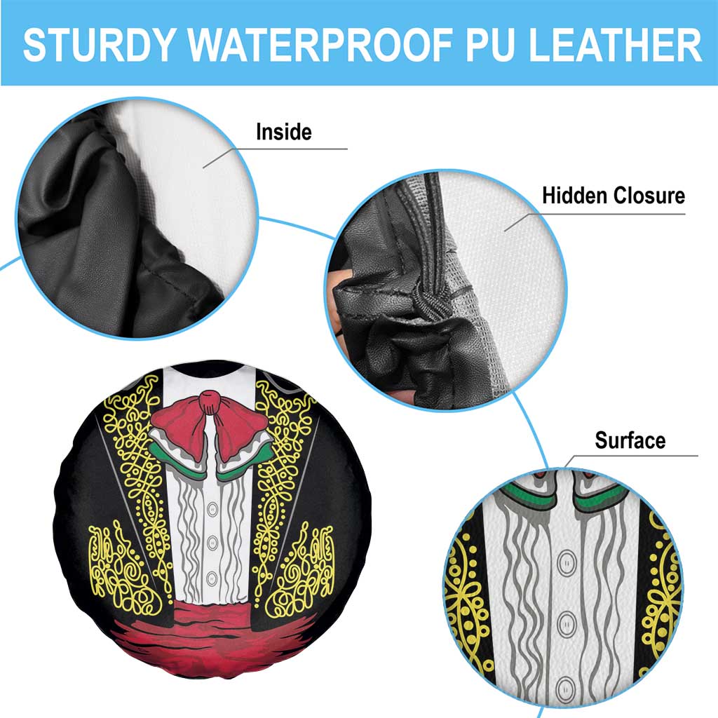 Mexican Charro Suit Stylized Spare Tire Cover Cinco de Mayo Costume