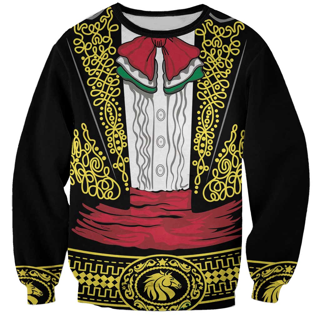 Mexican Charro Suit Stylized Sweatshirt Cinco de Mayo Costume