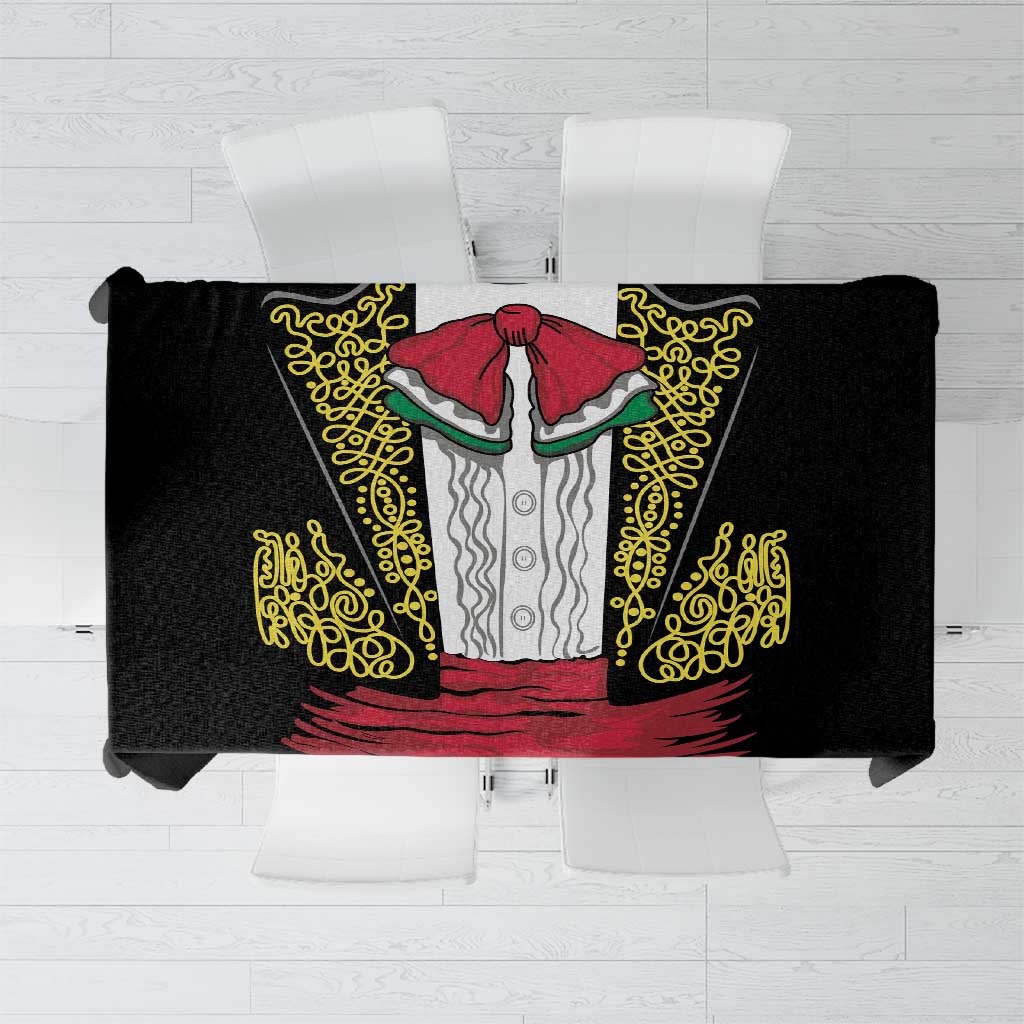 Mexican Charro Suit Stylized Tablecloth Cinco de Mayo Costume