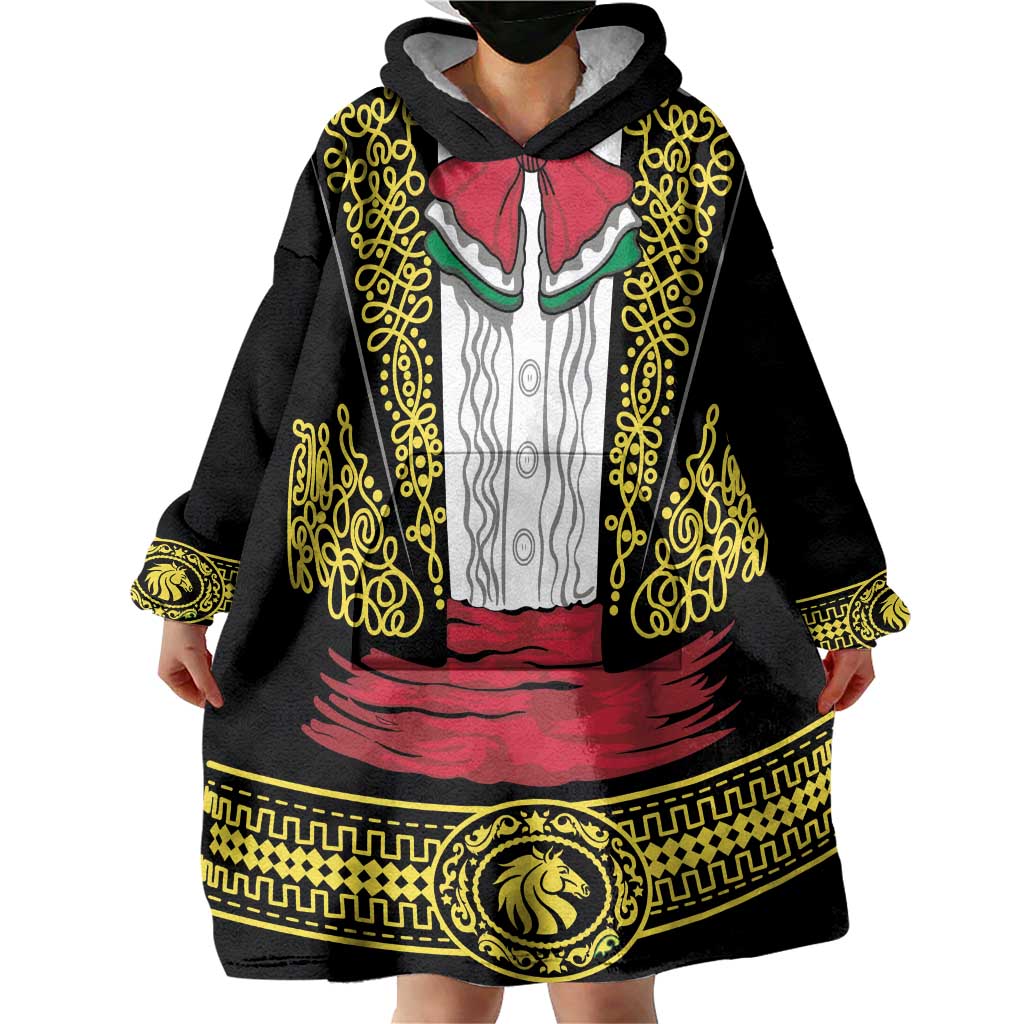 Mexican Charro Suit Stylized Wearable Blanket Hoodie Cinco de Mayo Costume