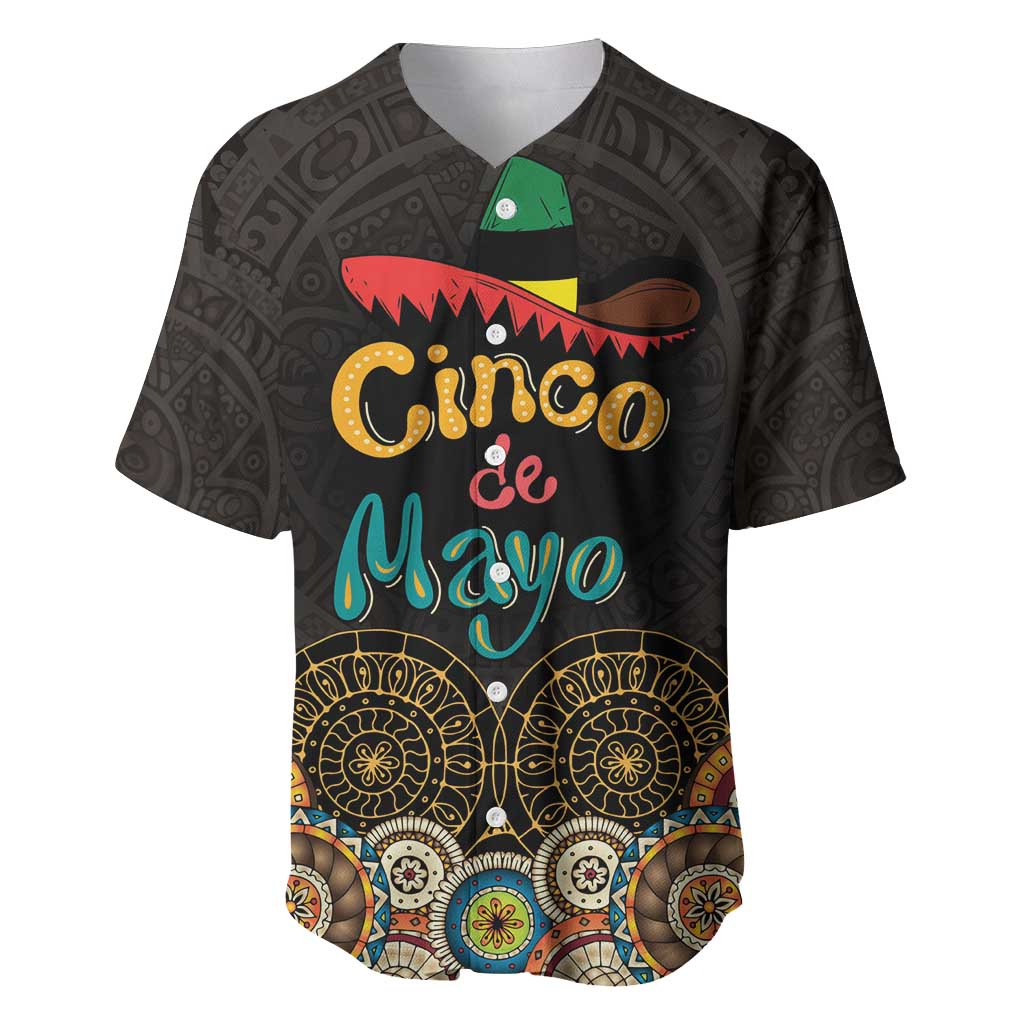 Personalized Mexico Cinco de Mayo Fiesta Baseball Jersey Traditional Sombrero Hat