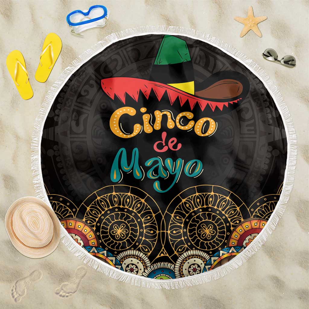 Mexico Cinco de Mayo Fiesta Beach Blanket Traditional Sombrero Hat