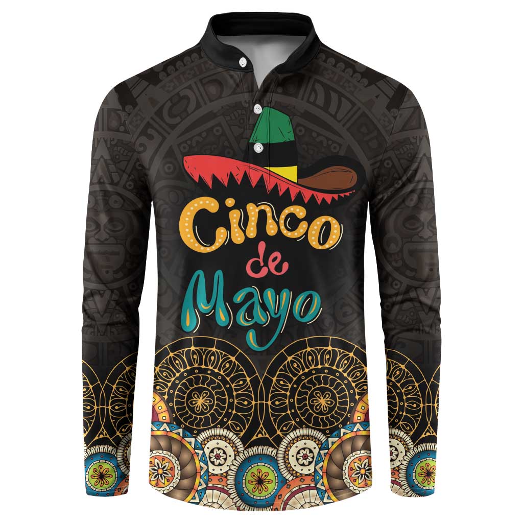 Personalized Mexico Cinco de Mayo Fiesta Button Sweatshirt Traditional Sombrero Hat