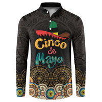 Personalized Mexico Cinco de Mayo Fiesta Button Sweatshirt Traditional Sombrero Hat
