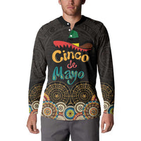 Personalized Mexico Cinco de Mayo Fiesta Button Sweatshirt Traditional Sombrero Hat
