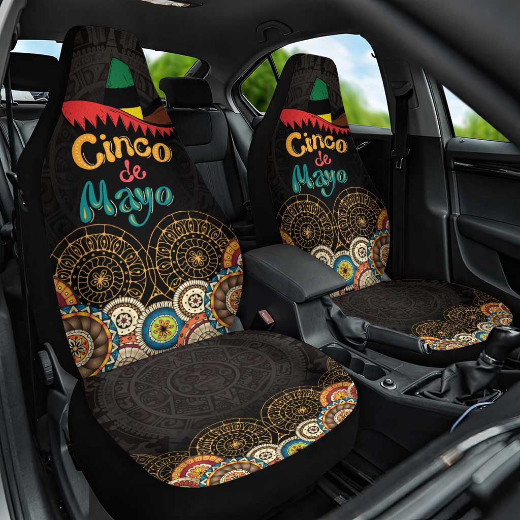 Mexico Cinco de Mayo Fiesta Car Seat Cover Traditional Sombrero Hat