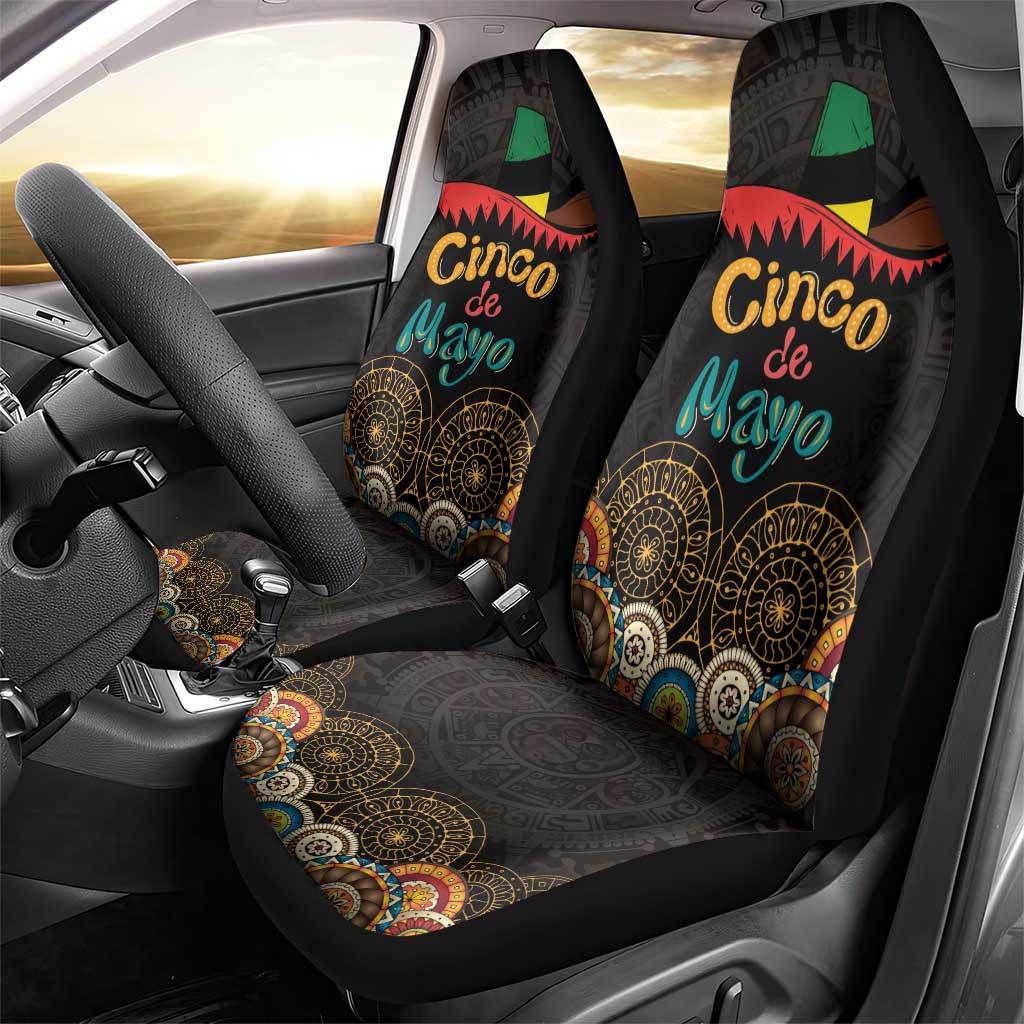 Mexico Cinco de Mayo Fiesta Car Seat Cover Traditional Sombrero Hat