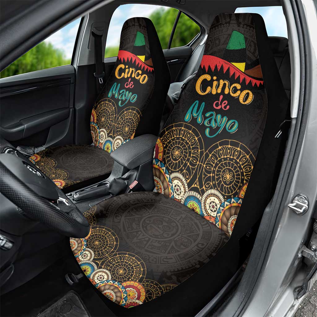 Mexico Cinco de Mayo Fiesta Car Seat Cover Traditional Sombrero Hat