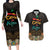 Personalized Mexico Cinco de Mayo Fiesta Couples Matching Long Sleeve Bodycon Dress and Hawaiian Shirt Traditional Sombrero Hat