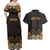 Personalized Mexico Cinco de Mayo Fiesta Couples Matching Off Shoulder Maxi Dress and Hawaiian Shirt Traditional Sombrero Hat