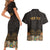 Personalized Mexico Cinco de Mayo Fiesta Couples Matching Short Sleeve Bodycon Dress and Hawaiian Shirt Traditional Sombrero Hat
