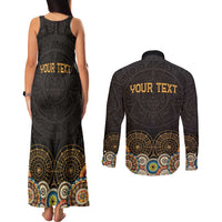 Personalized Mexico Cinco de Mayo Fiesta Couples Matching Tank Maxi Dress and Long Sleeve Button Shirt Traditional Sombrero Hat