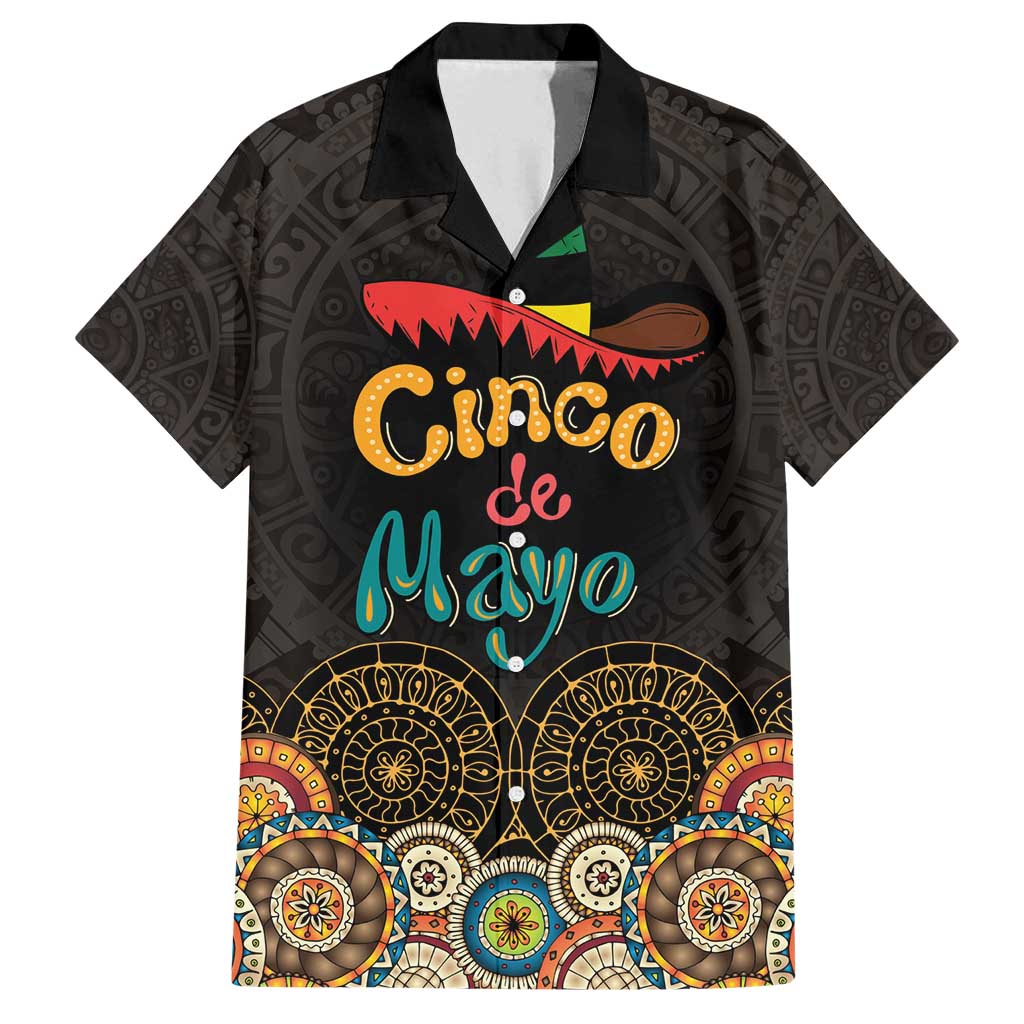 Personalized Mexico Cinco de Mayo Fiesta Family Matching Long Sleeve Bodycon Dress and Hawaiian Shirt Traditional Sombrero Hat