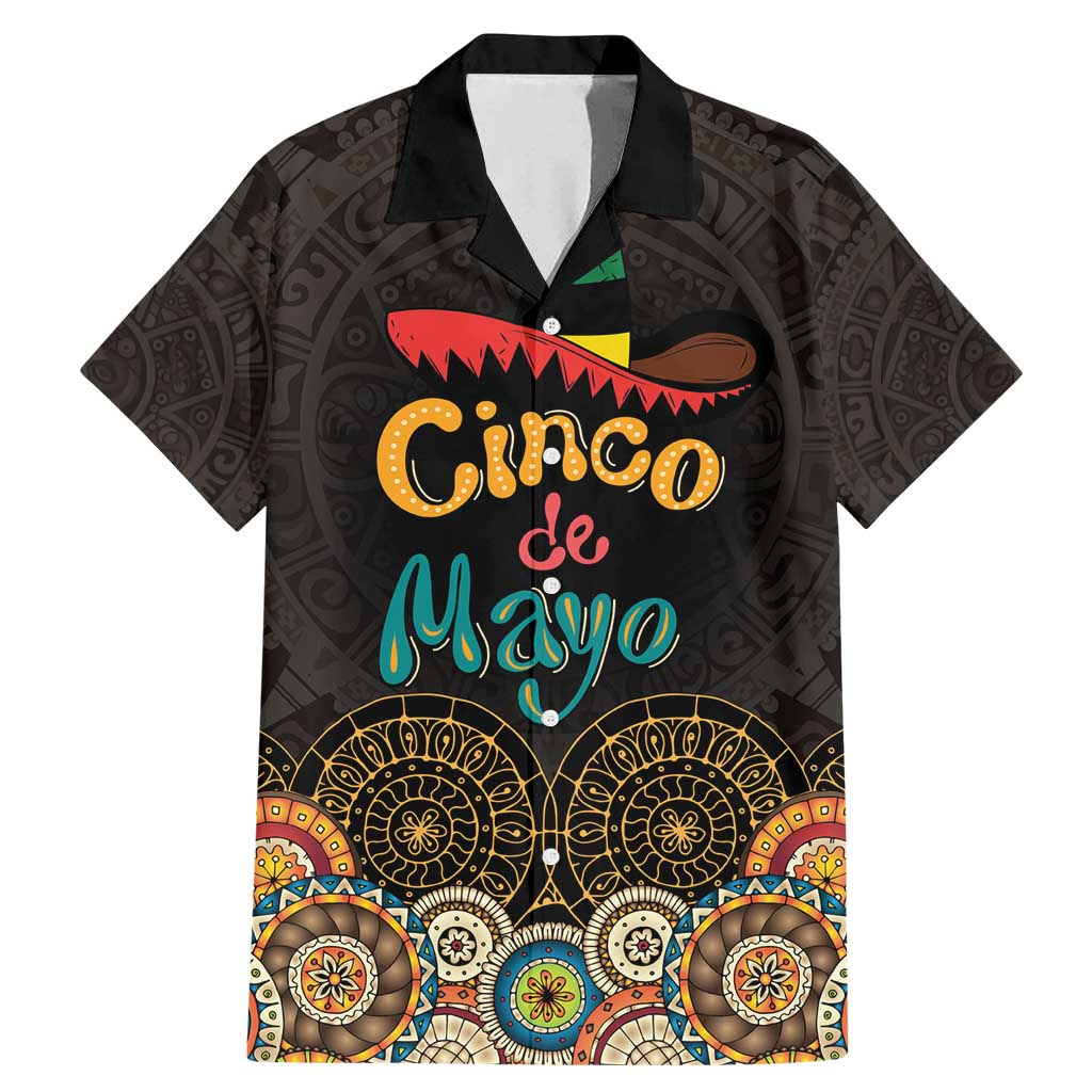 Personalized Mexico Cinco de Mayo Fiesta Family Matching Mermaid Dress and Hawaiian Shirt Traditional Sombrero Hat