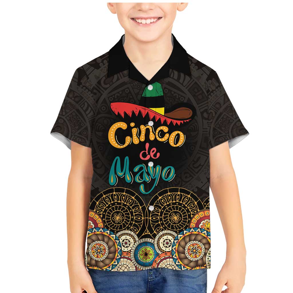 Personalized Mexico Cinco de Mayo Fiesta Family Matching Mermaid Dress and Hawaiian Shirt Traditional Sombrero Hat