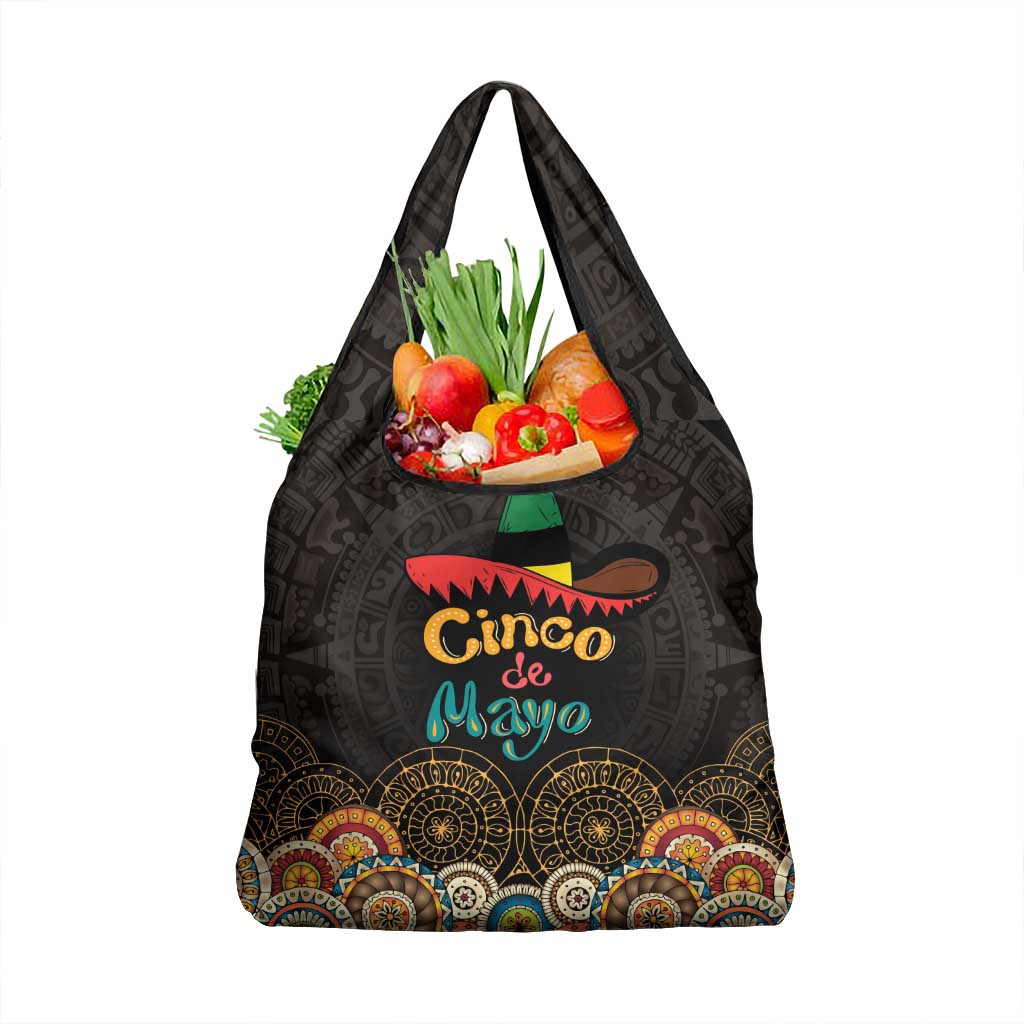 Mexico Cinco de Mayo Fiesta Grocery Bag Traditional Sombrero Hat