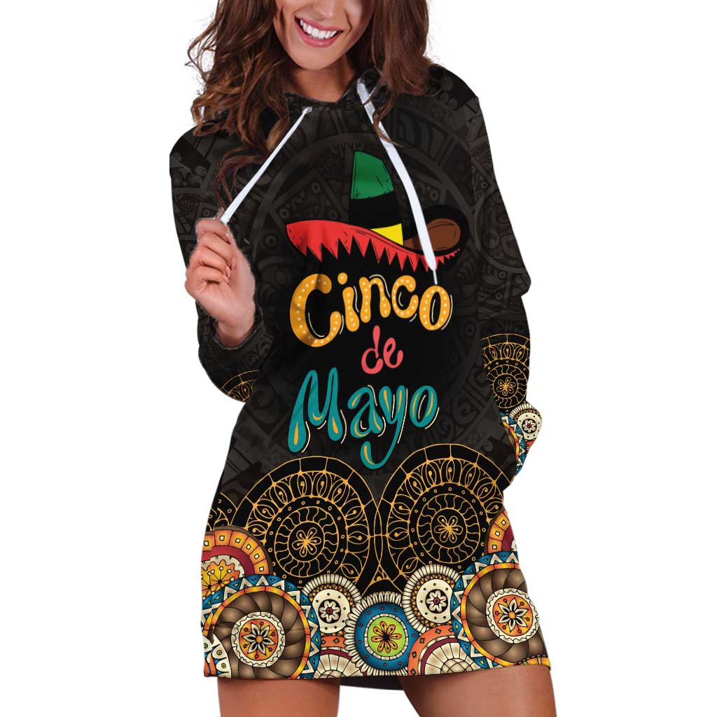 Personalized Mexico Cinco de Mayo Fiesta Hoodie Dress Traditional Sombrero Hat