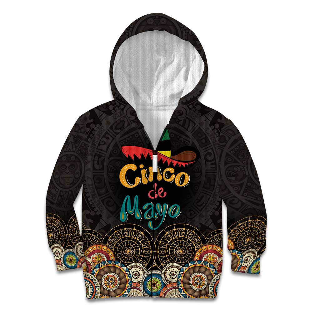 Personalized Mexico Cinco de Mayo Fiesta Kid Hoodie Traditional Sombrero Hat
