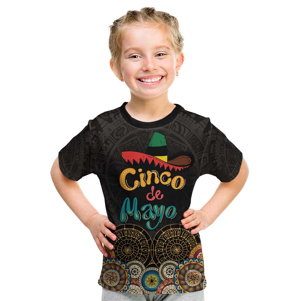 Personalized Mexico Cinco de Mayo Fiesta Kid T Shirt Traditional Sombrero Hat