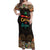 Personalized Mexico Cinco de Mayo Fiesta Off Shoulder Maxi Dress Traditional Sombrero Hat