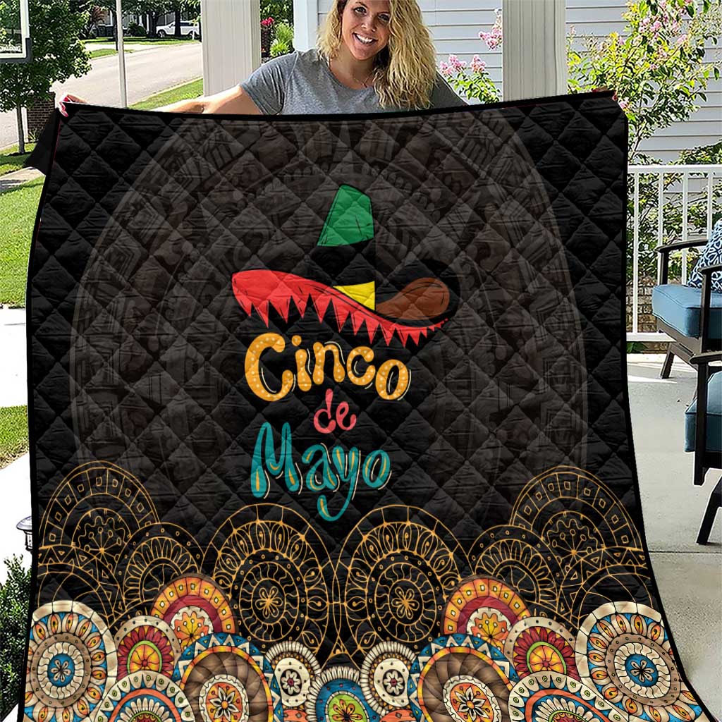 Mexico Cinco de Mayo Fiesta Quilt Traditional Sombrero Hat