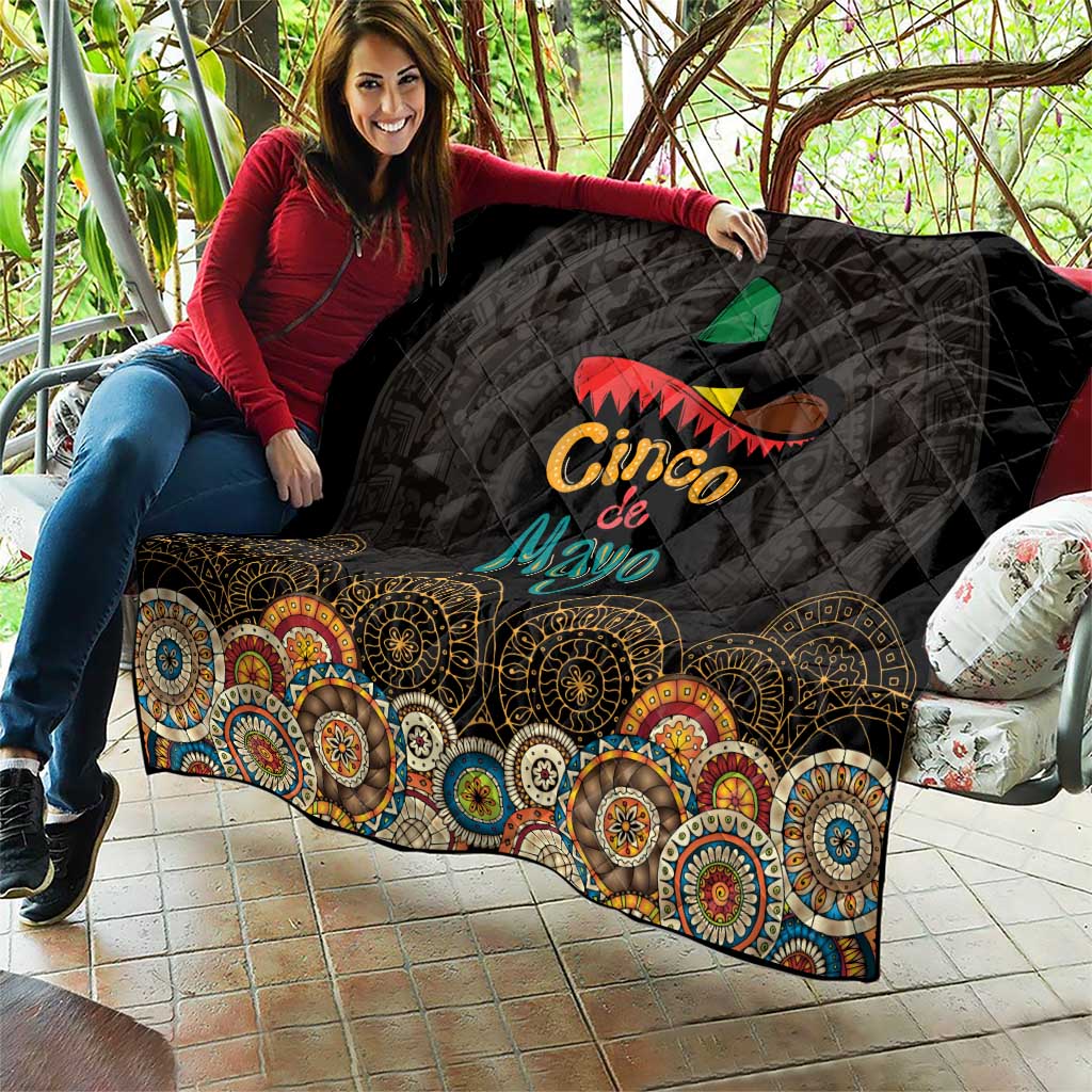 Mexico Cinco de Mayo Fiesta Quilt Traditional Sombrero Hat