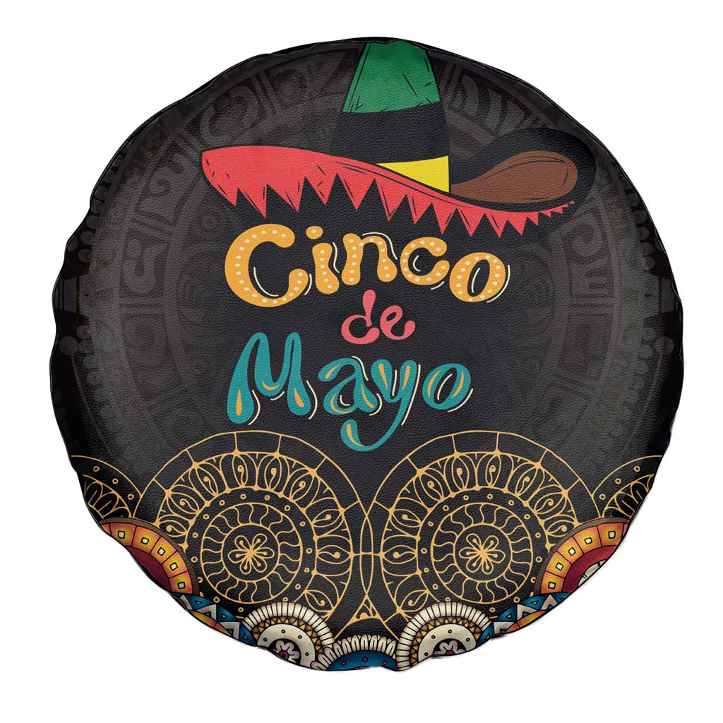 Mexico Cinco de Mayo Fiesta Spare Tire Cover Traditional Sombrero Hat