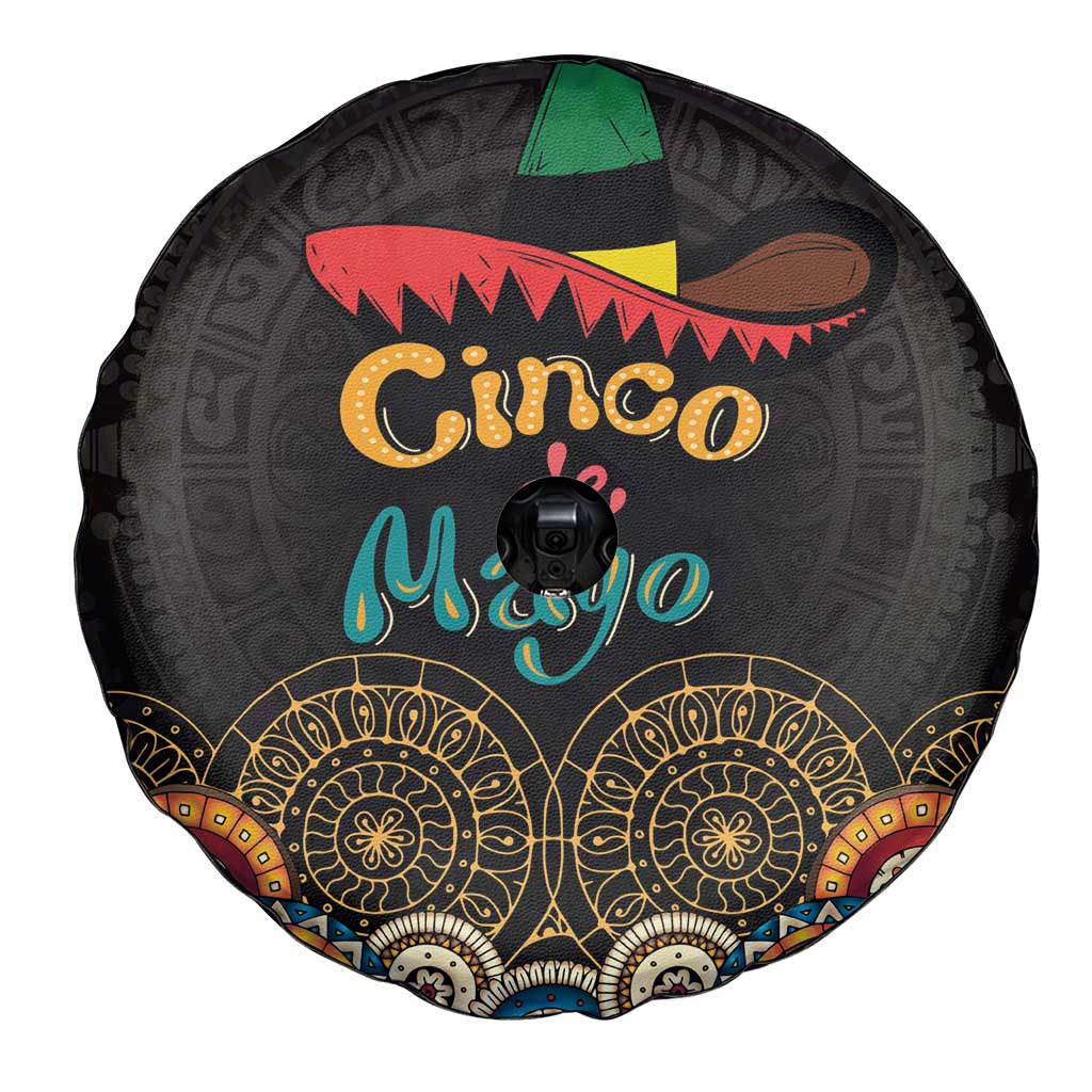 Mexico Cinco de Mayo Fiesta Spare Tire Cover Traditional Sombrero Hat