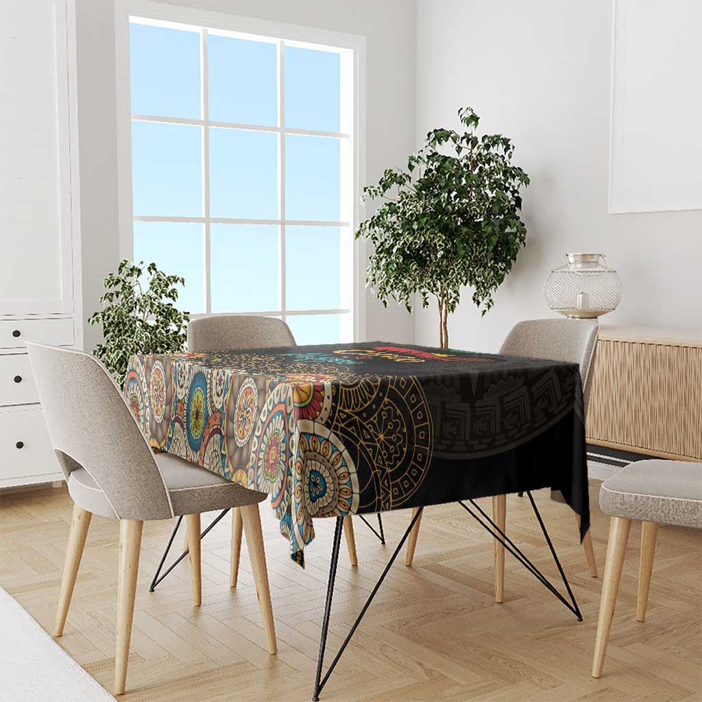 Mexico Cinco de Mayo Fiesta Tablecloth Traditional Sombrero Hat