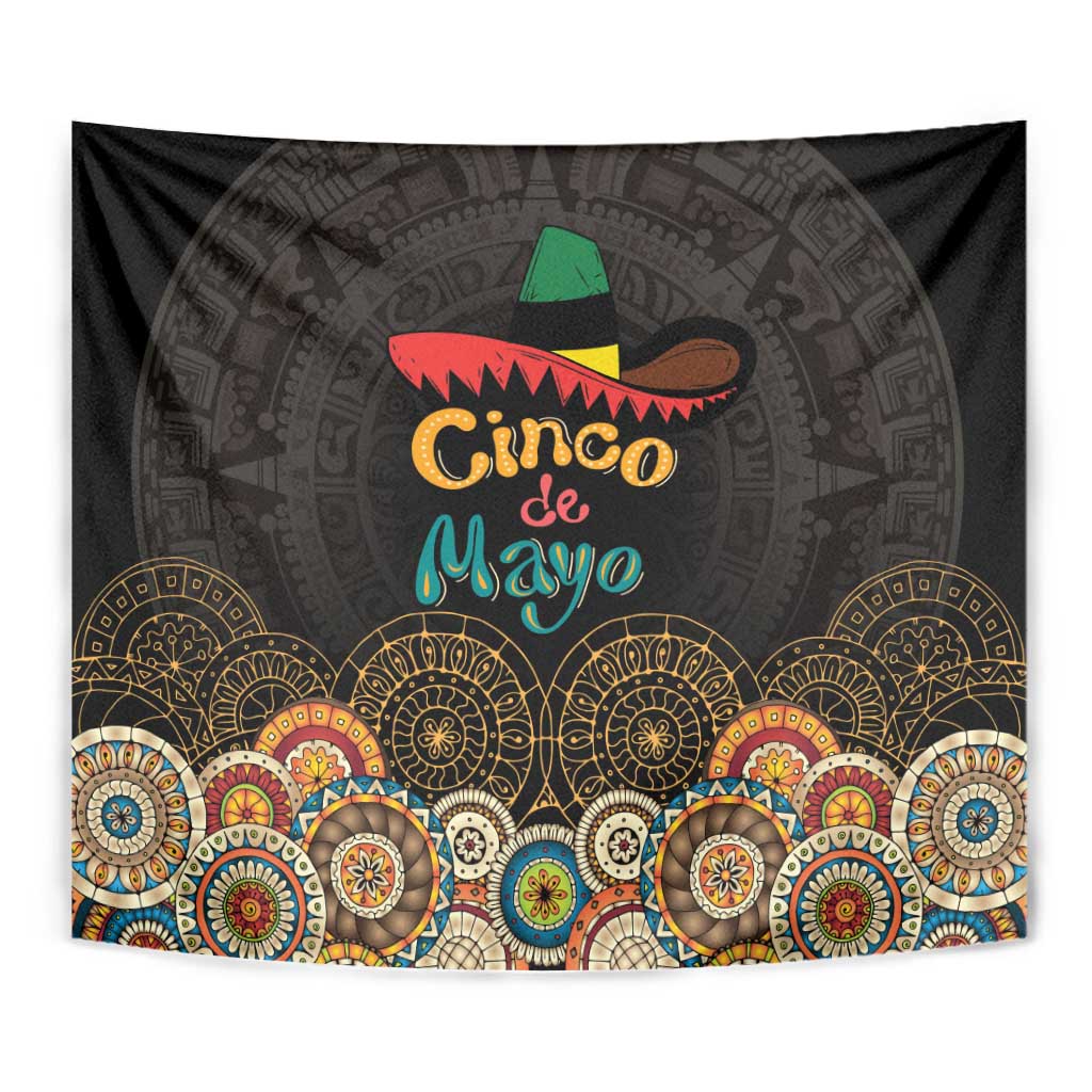 Mexico Cinco de Mayo Fiesta Tapestry Traditional Sombrero Hat