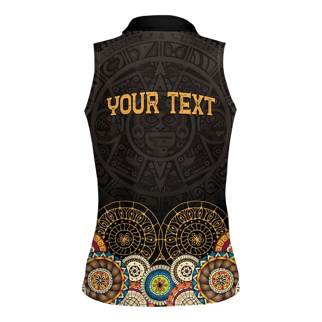 Personalized Mexico Cinco de Mayo Fiesta Women Sleeveless Polo Shirt Traditional Sombrero Hat
