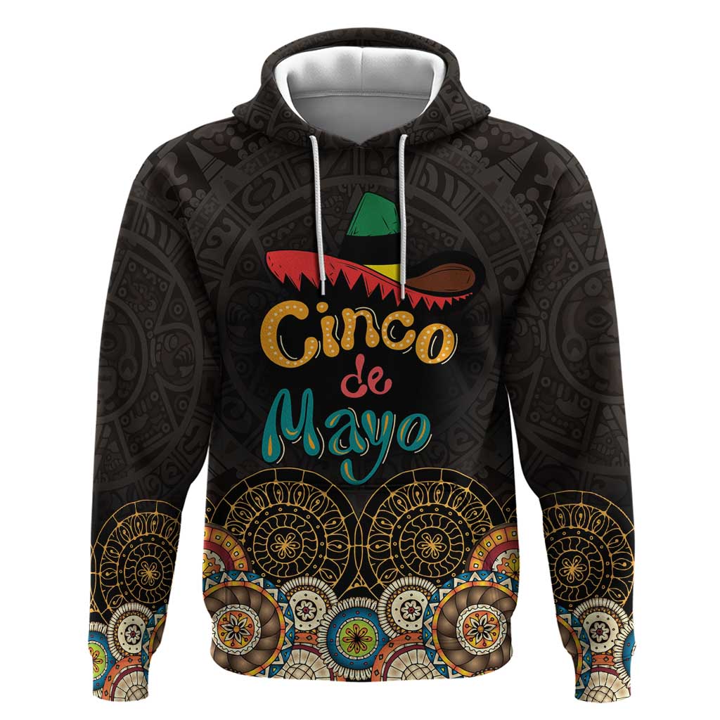 Personalized Mexico Cinco de Mayo Fiesta Zip Hoodie Traditional Sombrero Hat