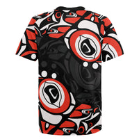 Canada National Indigenous Peoples Day 2024 Rugby Jersey Haida Pattern - Wonder Print Shop
