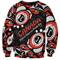 Canada National Indigenous Peoples Day 2024 Sweatshirt Haida Pattern - Wonder Print Shop