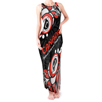 Canada National Indigenous Peoples Day 2024 Tank Maxi Dress Haida Pattern - Wonder Print Shop