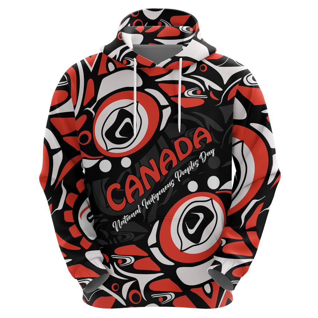 Canada National Indigenous Peoples Day 2024 Zip Hoodie Haida Pattern - Wonder Print Shop