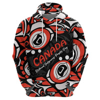 Canada National Indigenous Peoples Day 2024 Zip Hoodie Haida Pattern - Wonder Print Shop