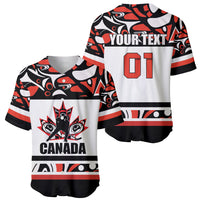 Canada Hockey 2024 Baseball Jersey Haida Maple Leaf - Wonder Print Shop