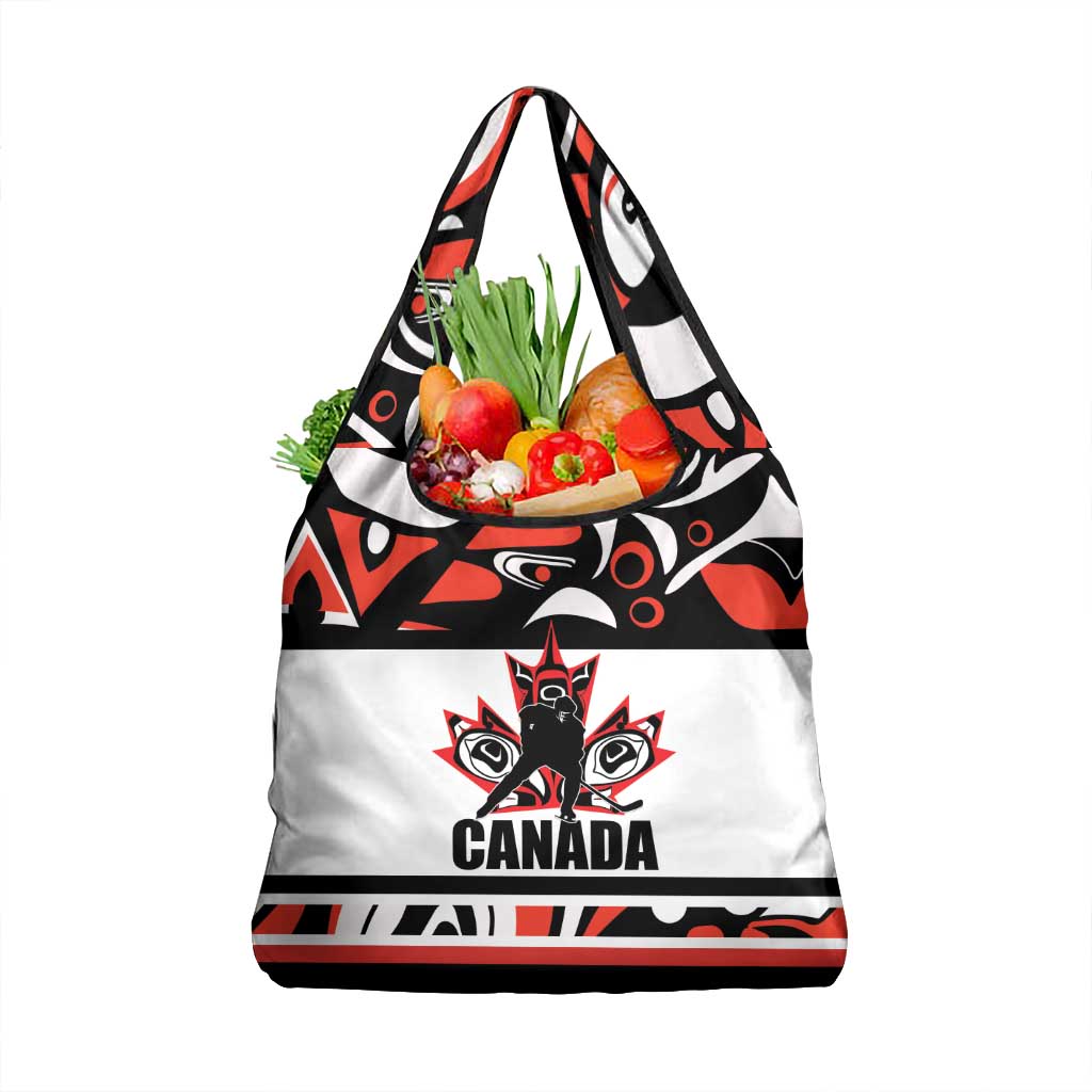 Canada Hockey 2024 Grocery Bag Haida Maple Leaf