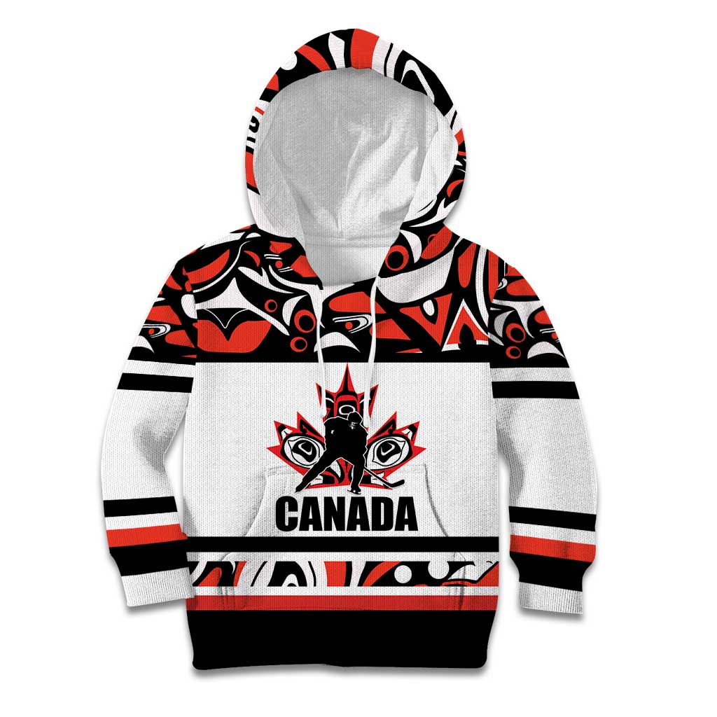 Canada Hockey 2024 Kid Hoodie Haida Maple Leaf LT01