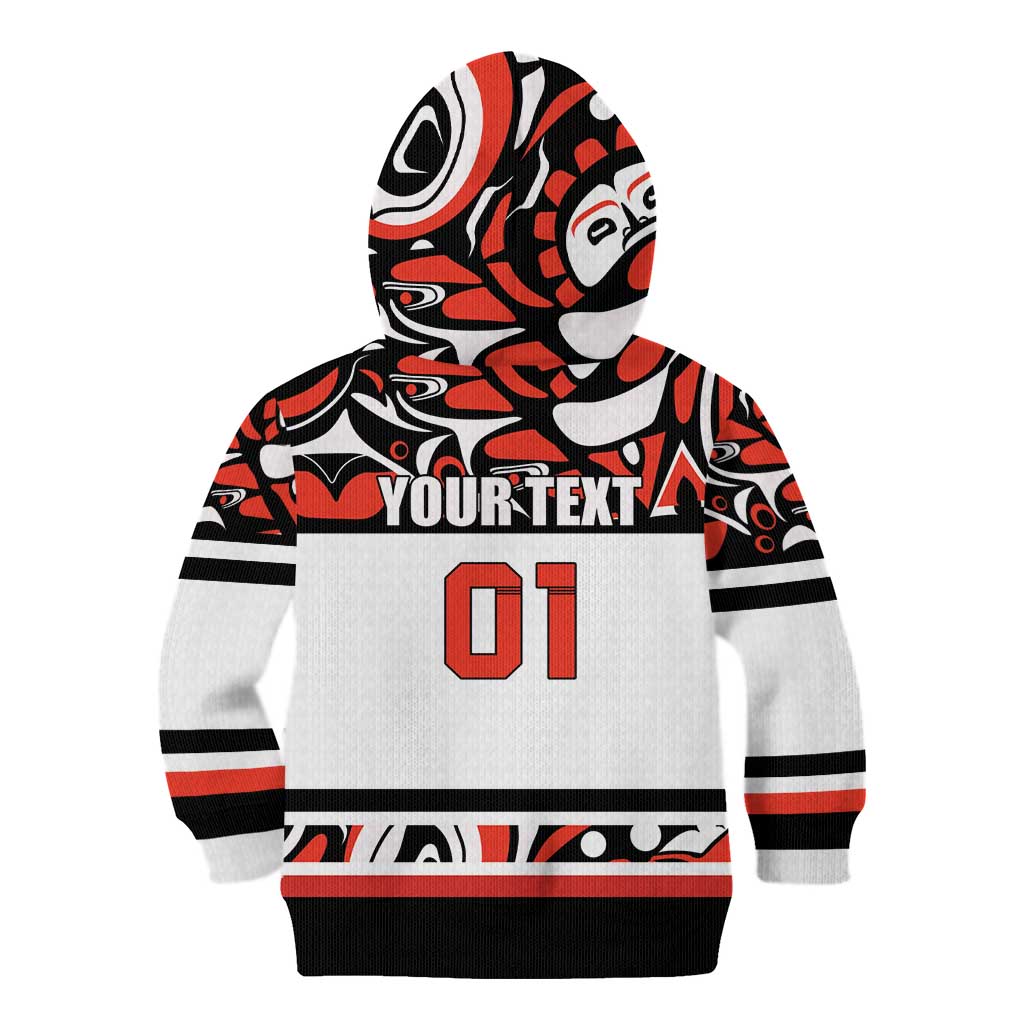 Canada Hockey 2024 Kid Hoodie Haida Maple Leaf LT01