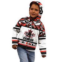 Canada Hockey 2024 Kid Hoodie Haida Maple Leaf LT01