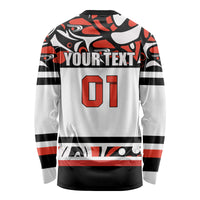 Canada Hockey 2024 Long Sleeve Shirt Haida Maple Leaf - Wonder Print Shop