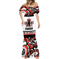 Canada Hockey 2024 Mermaid Dress Haida Maple Leaf - Wonder Print Shop